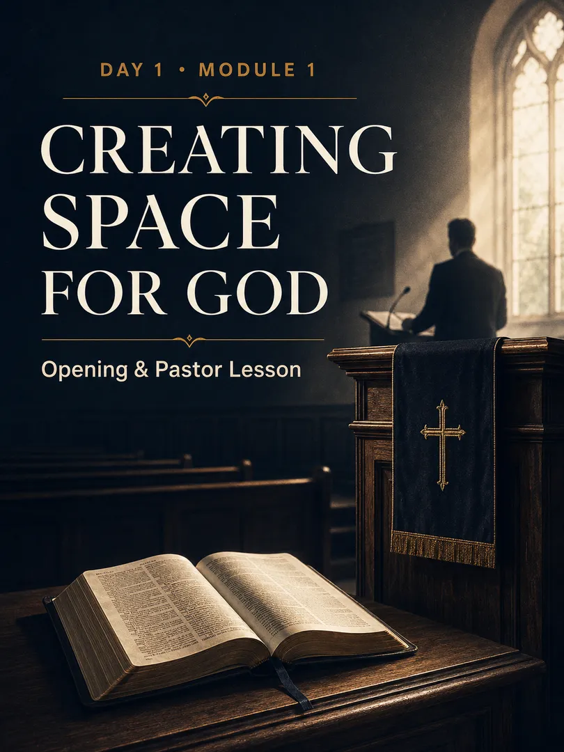 Module 1 - Creating Space for God