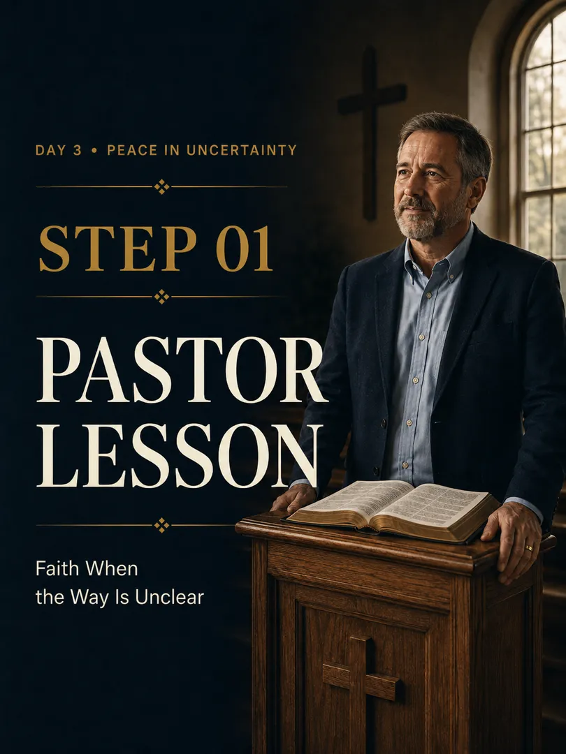 Step 01 - Opening & Pastor Lesson