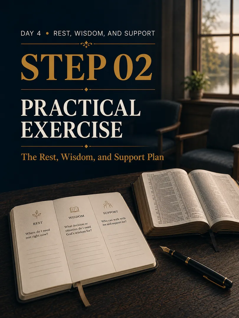 Step 02 - The Rest, Wisdom, and Support Plan