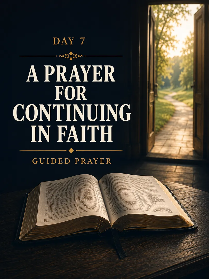 A Prayer for Continuing in Faith
